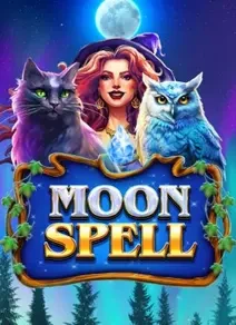 Moon Spell slot icon with woman and two glowing owls