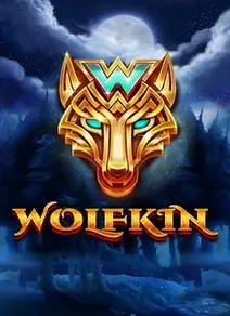 Wolfkin slot icon with golden wolf and full moon